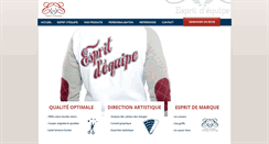 Desktop Screenshot of espritdequipe.fr